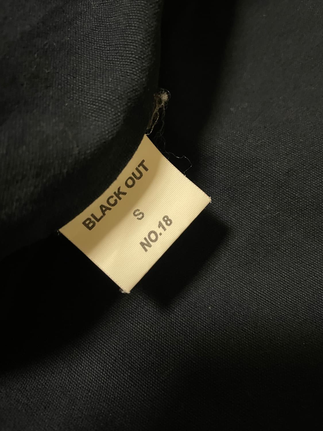 블랙아웃 팀자켓 네이비 s 사이즈 상품이미지3