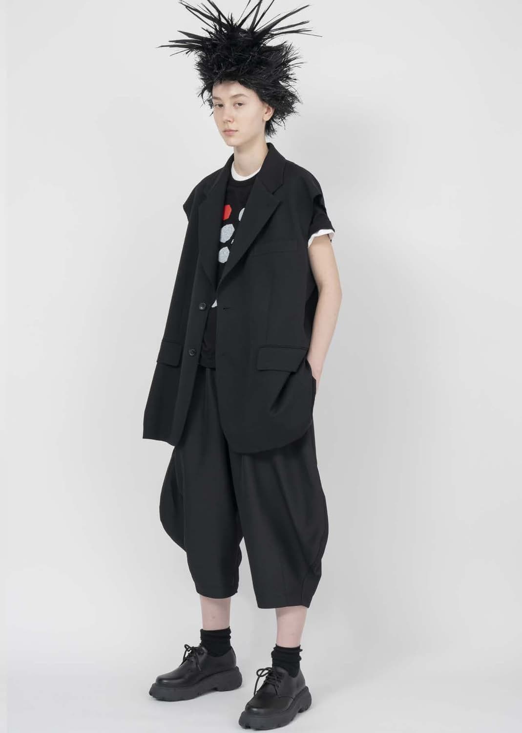 블랙 꼼데가르송  벌룬팬츠 2025ss 상품이미지1