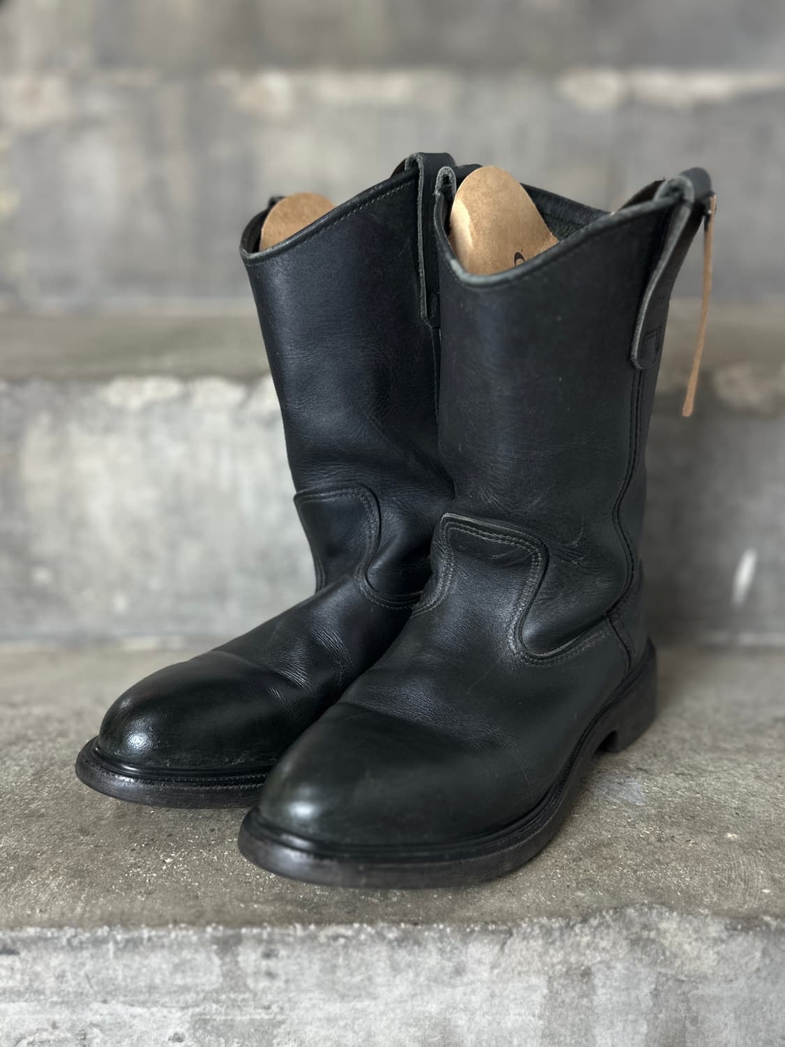 00's OG USA Made 레드윙 1125 페코스 블랙 웨스턴 부츠 상품이미지2