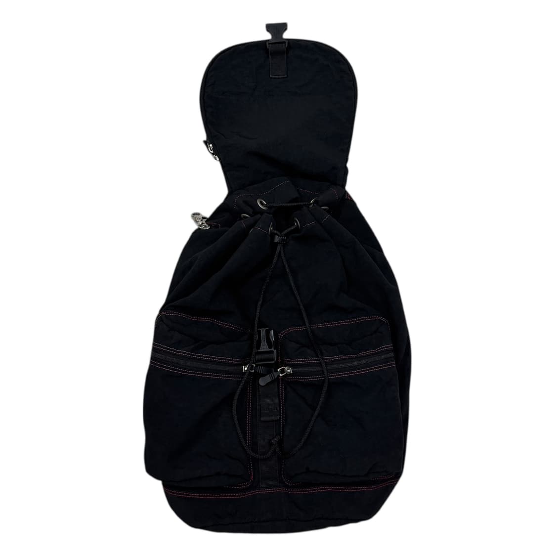 나이키 올드스쿨 스우시 복조리 럭색 백팩 Y2K 가방 블랙 상품이미지3