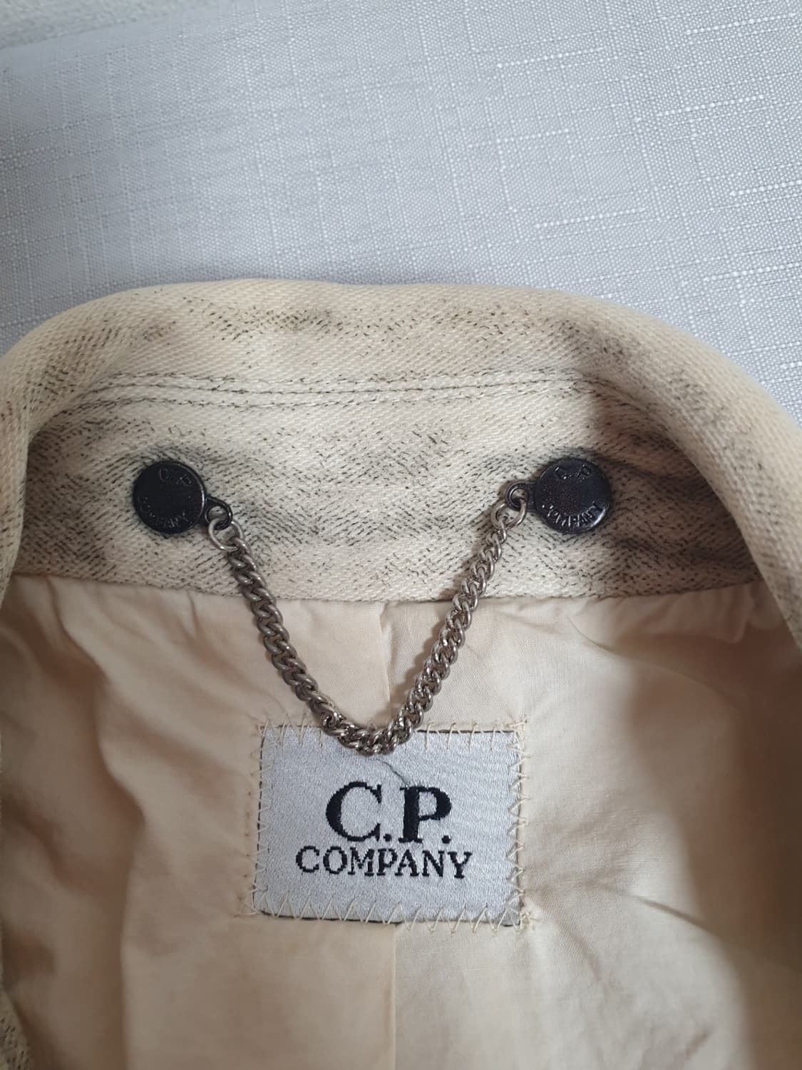 택포가 CP컴퍼니 베이지 텍스쳐드 블레이저 자켓 m 상품이미지4