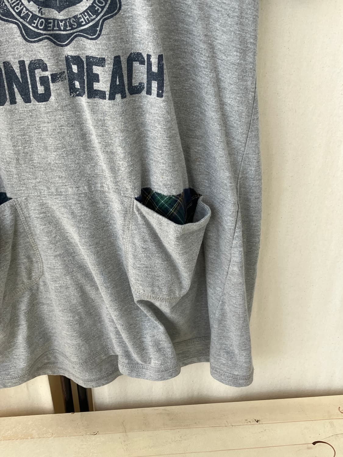  check layered hoodie half t-shirt 상품이미지8