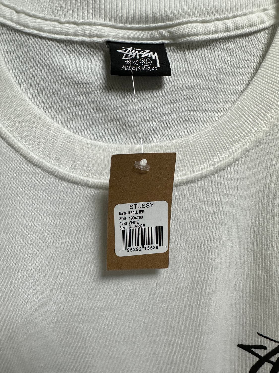 [XL] 스투시 8볼 티셔츠 화이트 상품이미지2