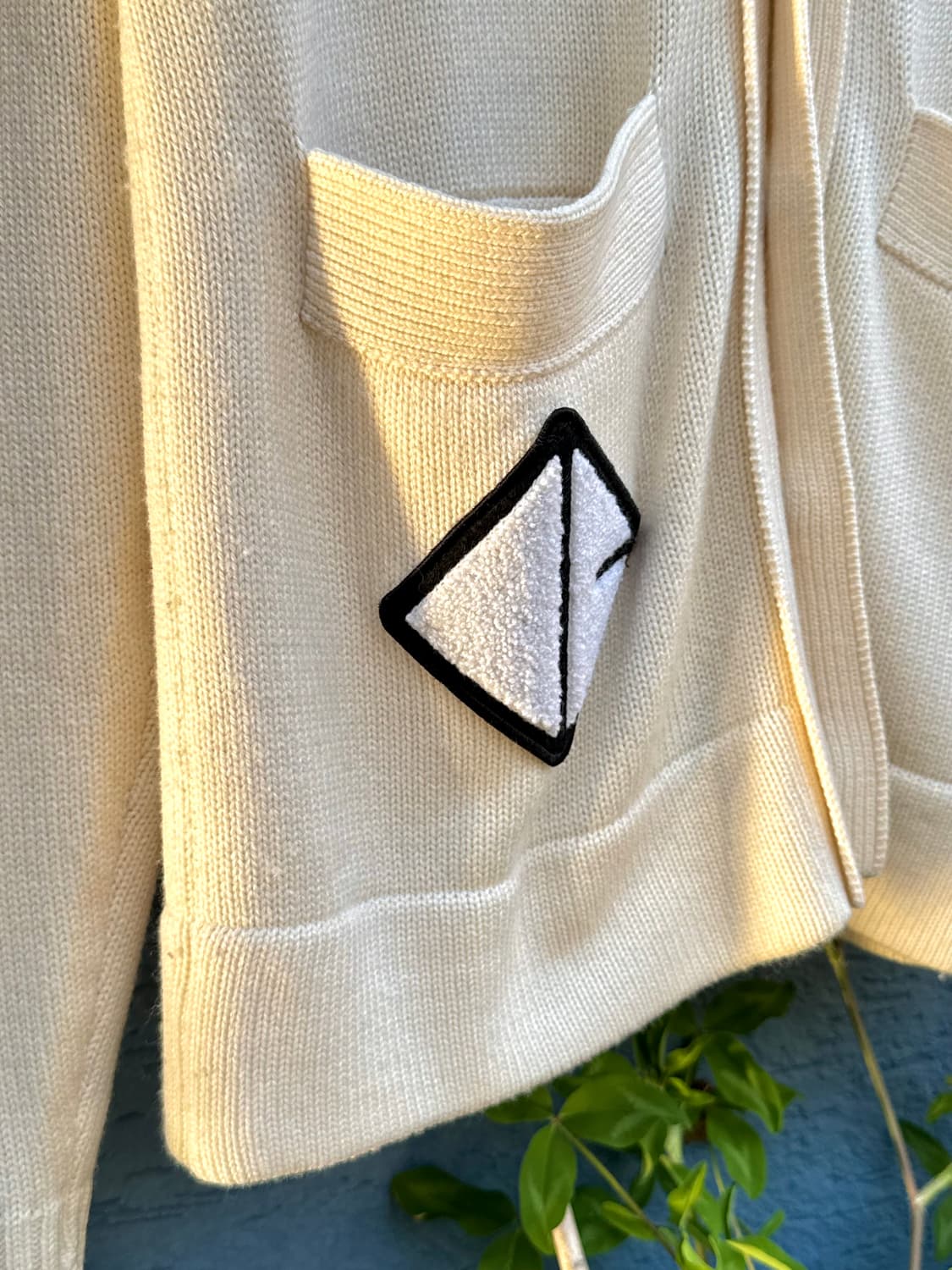 오프닝 세레모니 성조기 패치 가디건 (ivory)  상품이미지2