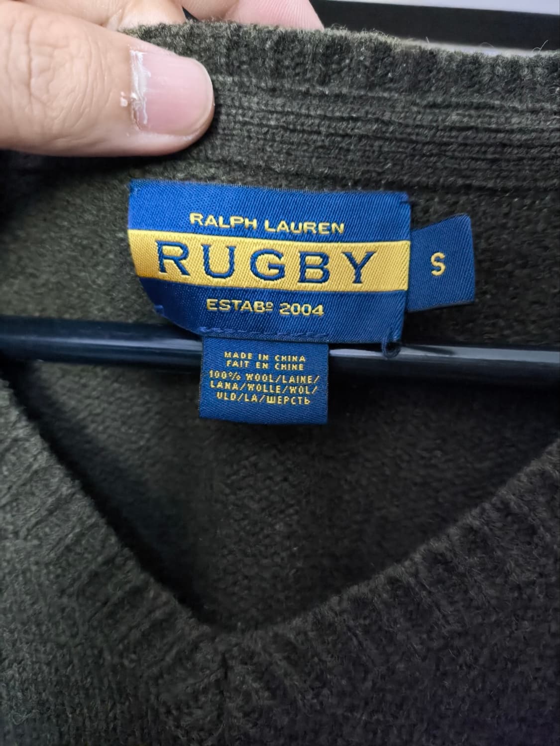 S 랄프프렌 RUGBY 울니트 브이넥 상품이미지7