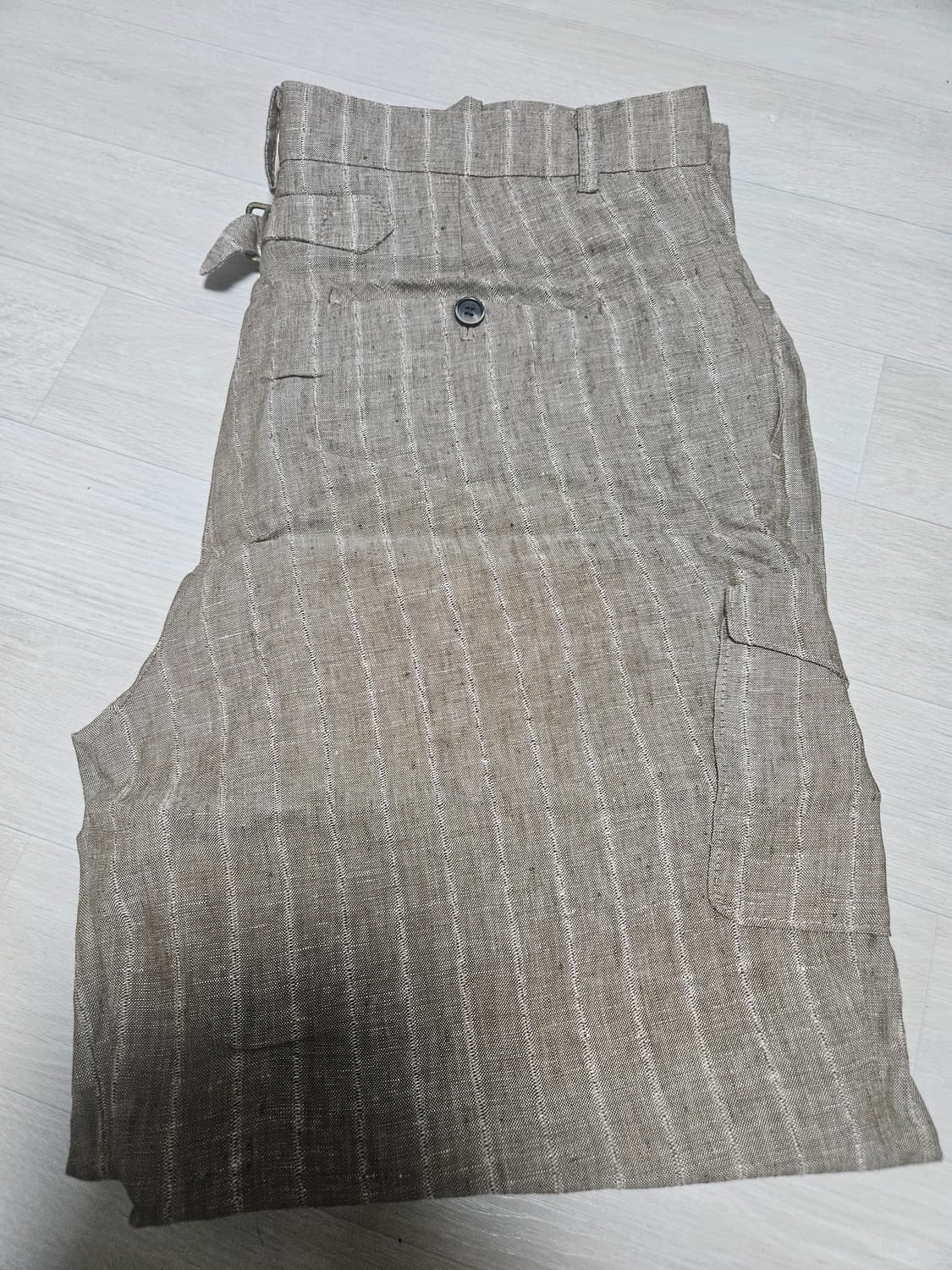 [2] 이외들 린넨 카고팬츠 브라운 상품이미지2