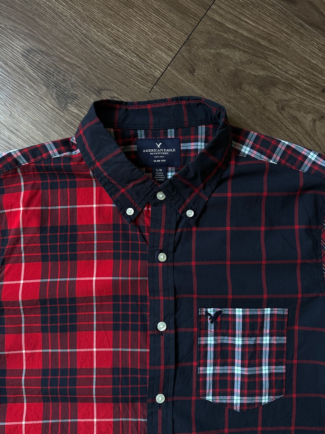 American Eagle 멀티 체크 믹스 셔츠 상품이미지8