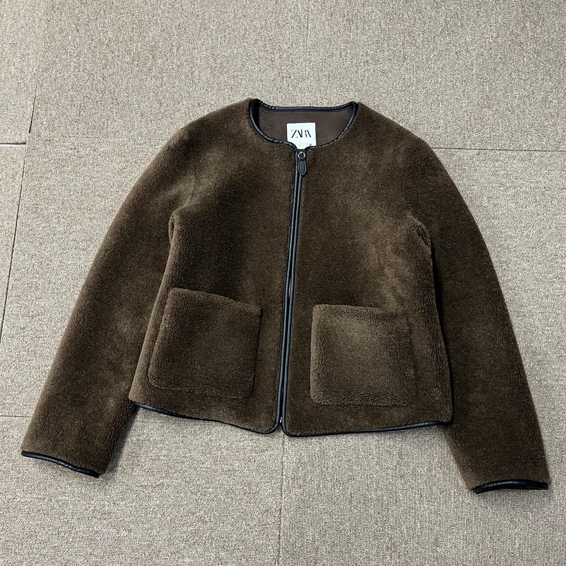 자라 페이크 시어링 자켓 상품이미지2