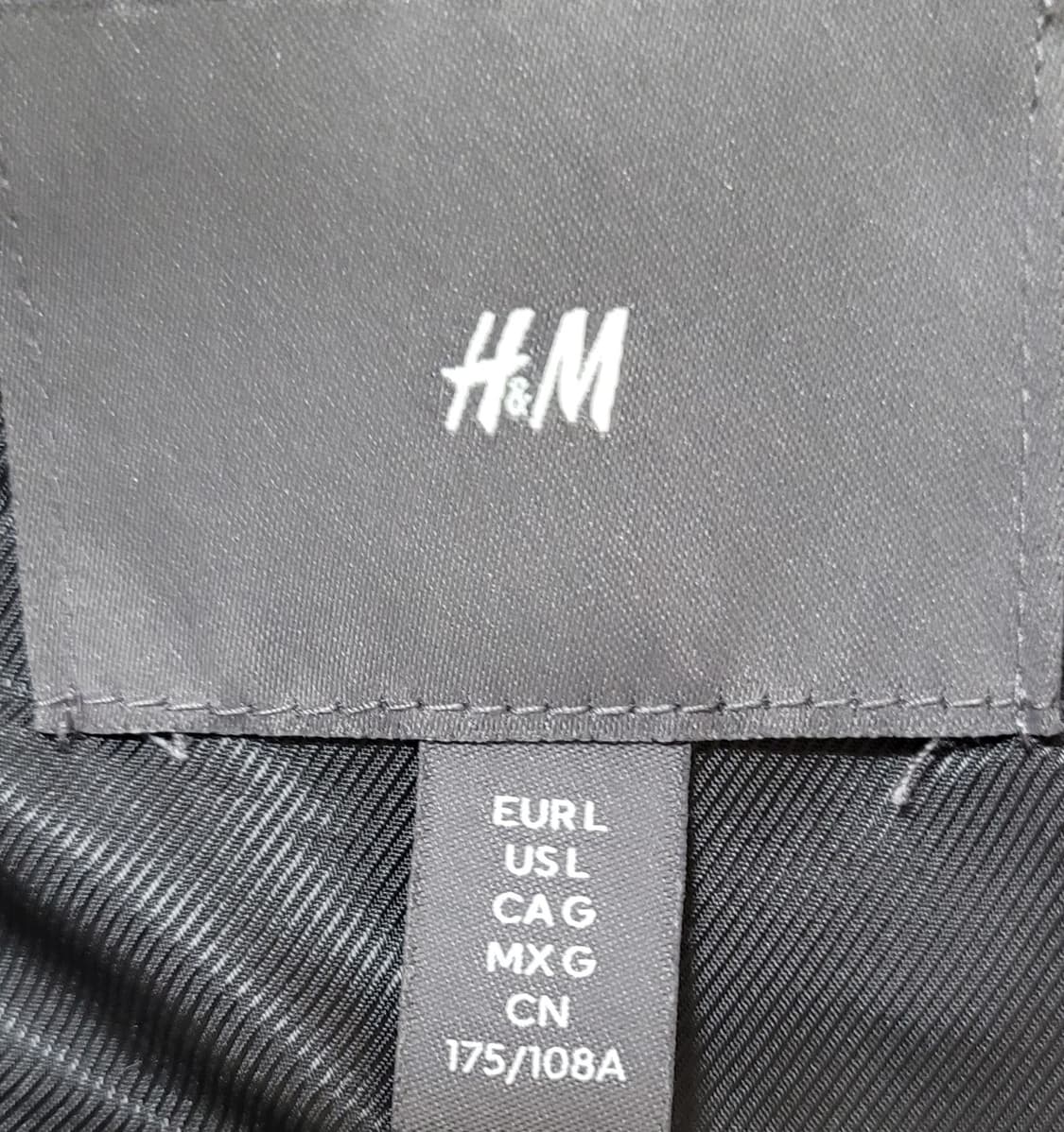 h&m 에이치앤엠 가죽 레더 자켓 코티드자켓 L 상품이미지3