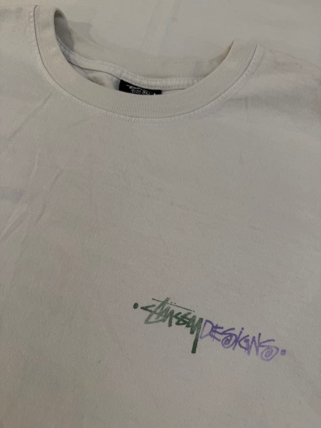 스투시 포지티브 바이브레이션 롱슬리브 티셔츠 화이트 상품이미지4