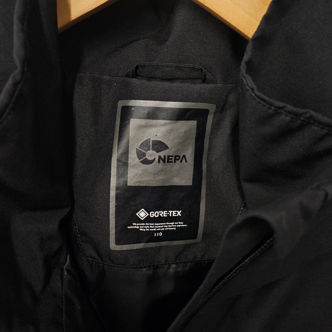 네파 고어텍스 후드 바람막이 블랙 상품이미지4