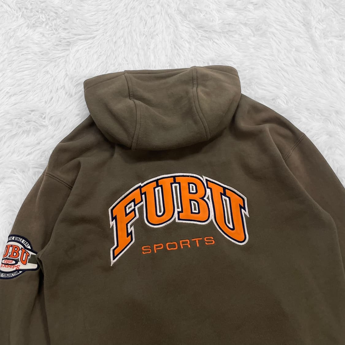 후부 Fubu 파이프 라인 후드 집업 브라운 상품이미지5