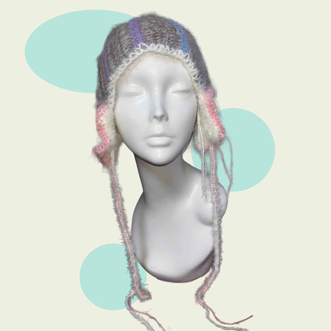 Handmade stripe star earhat 상품이미지2