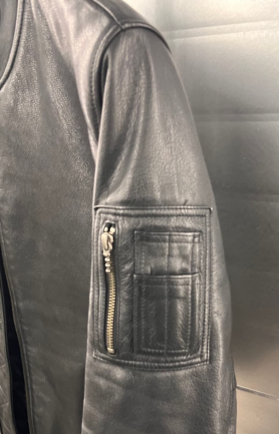 페이퍼리즘 리얼레더 바버자켓 L 상품이미지6