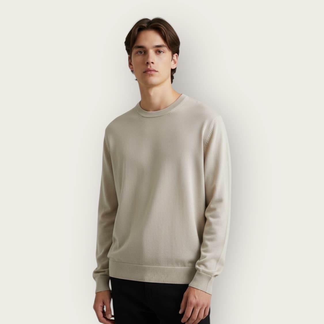 100/ 타임옴므 23FW 견 니트 상품이미지1