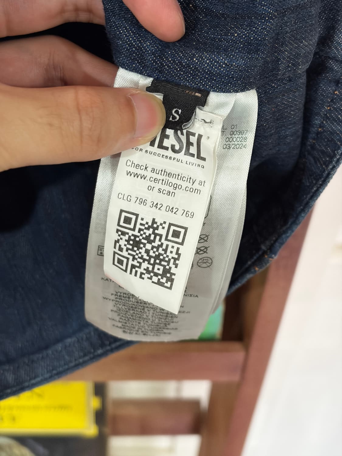 J128 Diesel 디젤 데님 브라탑 상품이미지6