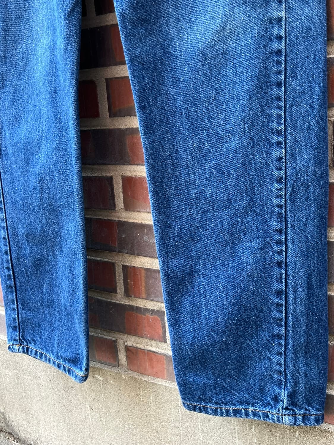 90's [34x30] 리바이스 505 오렌지탭 블루 데님 팬츠 상품이미지5