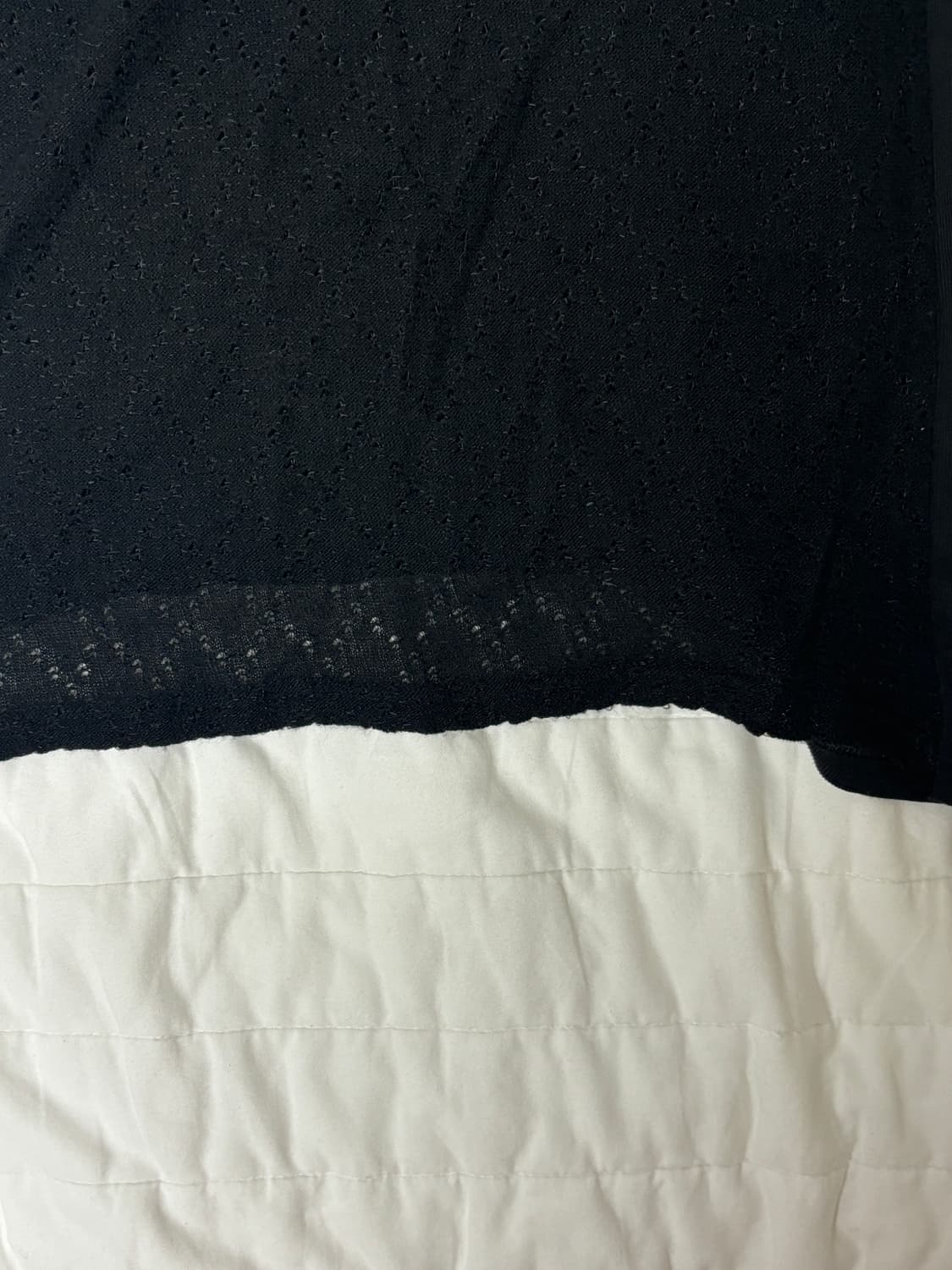 Argyle pointelle l/s tee 아가일 니트 티 블랙 상품이미지6