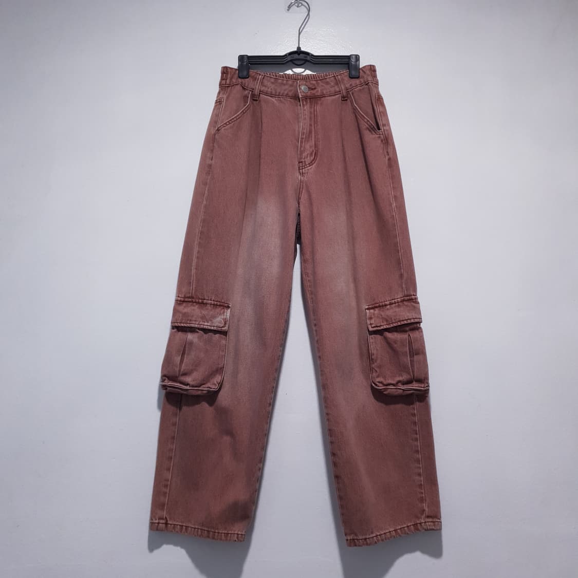 엑스톤즈 24ss XP138 파스텔 데님 카고 팬츠 핑크 28-29인치 상품이미지2