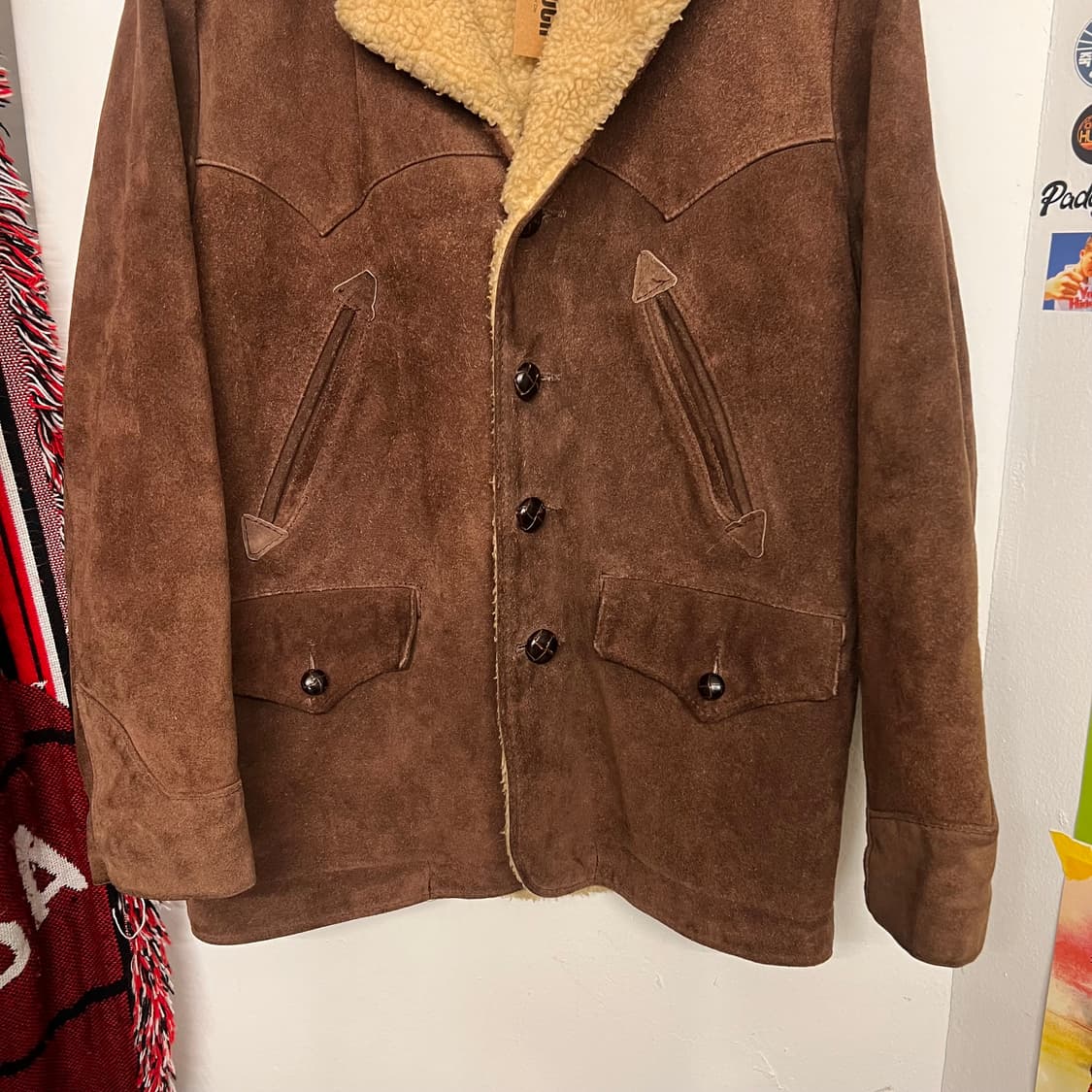 쇼트 NYC 웨스턴 스웨이드 쉐르파 자켓 상품이미지4