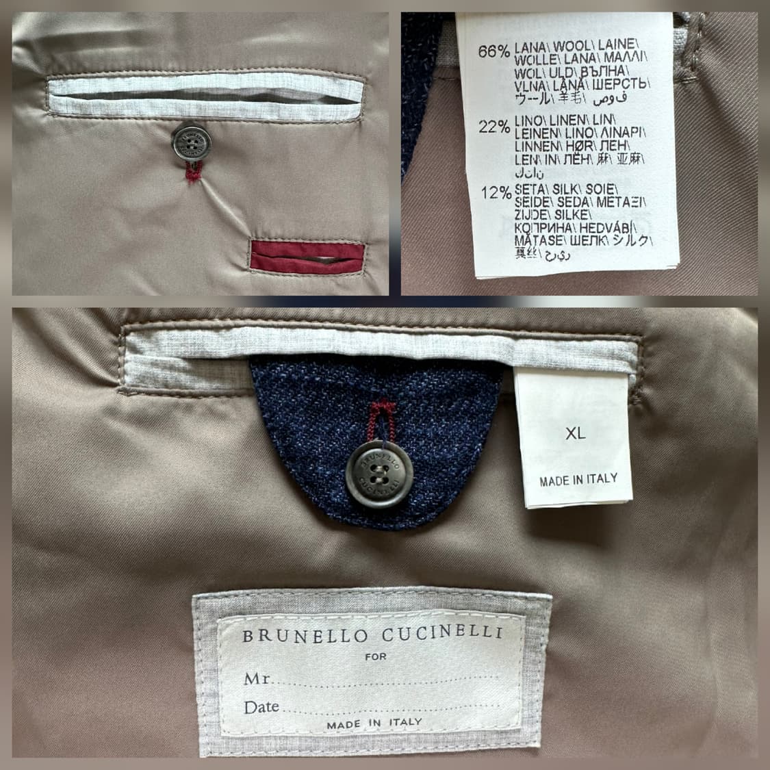 브루넬로쿠치넬리 울 구스다운 베스트 XL(105~110) 민트급 판매 상품이미지8