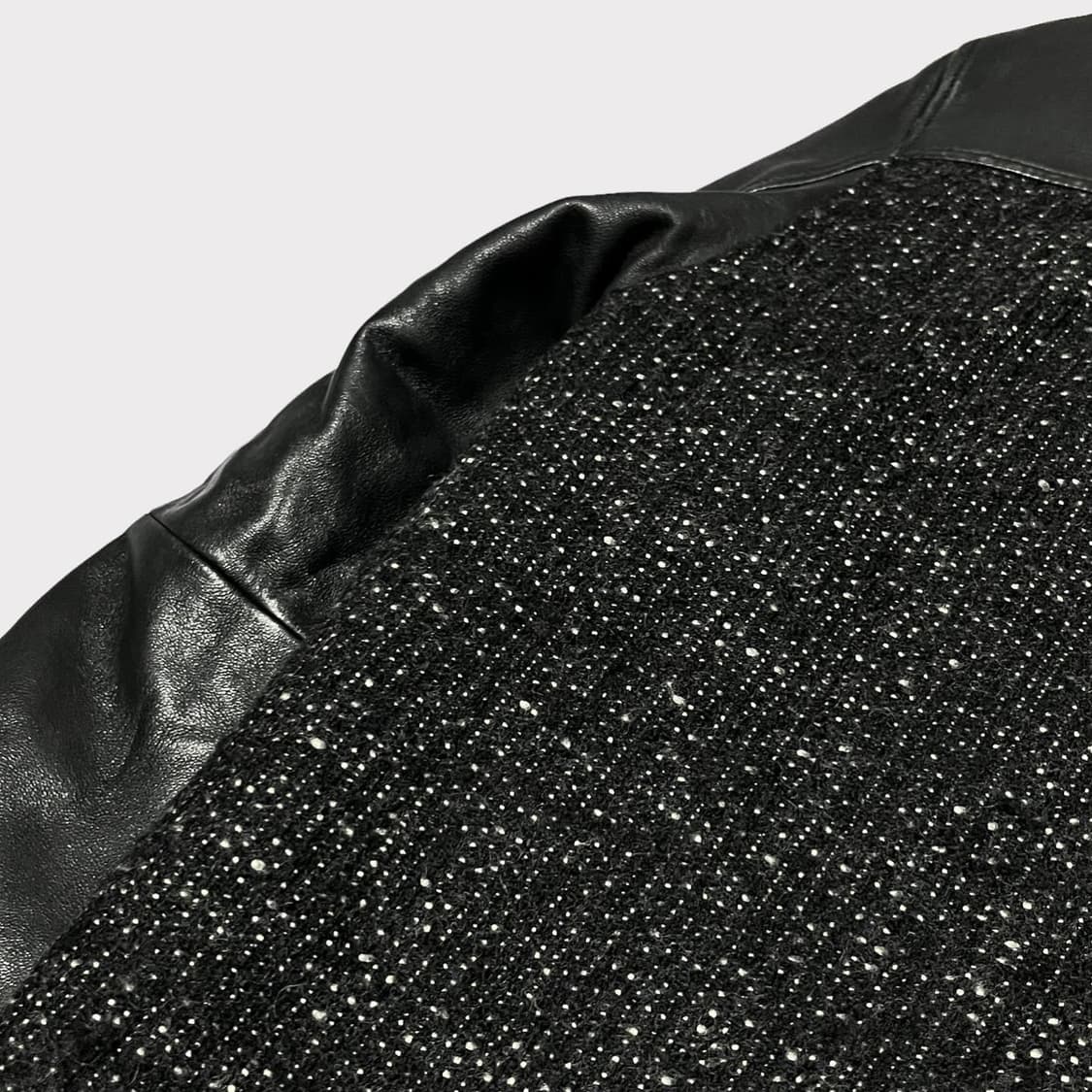 Lynx Wool mix leather zip up  상품이미지6