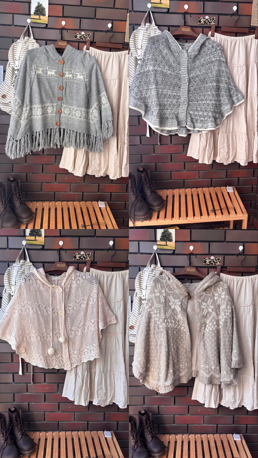 빈티지 모리걸 의류 모음 바선생 블라우스 스커트 코지모리 하구미 케이프 상품이미지1