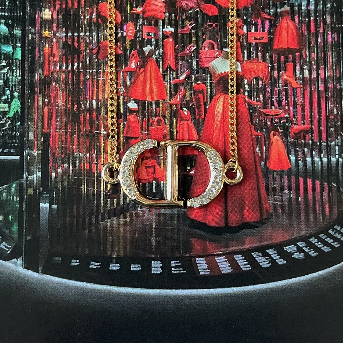 디올 CD 크리스찬 디올 큐빅 목걸이 상품이미지1