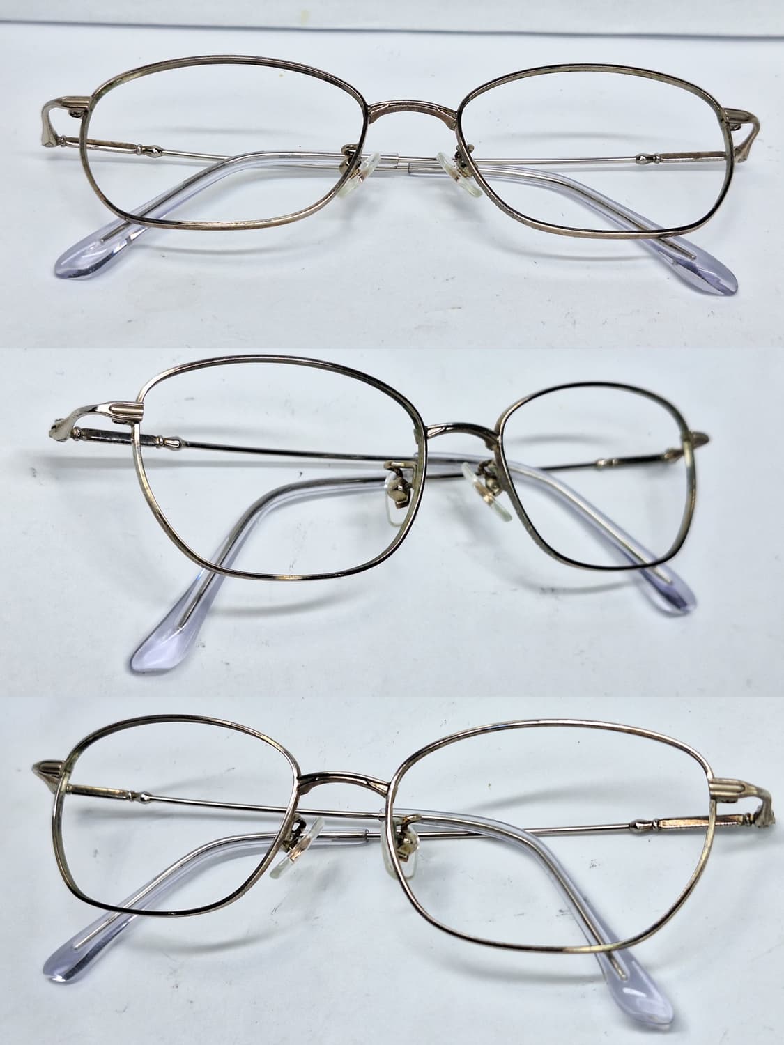 80s 빈티지 LANCEL 란셀 클래식 타원형 안경테 50mm/일본 수입 상품이미지4