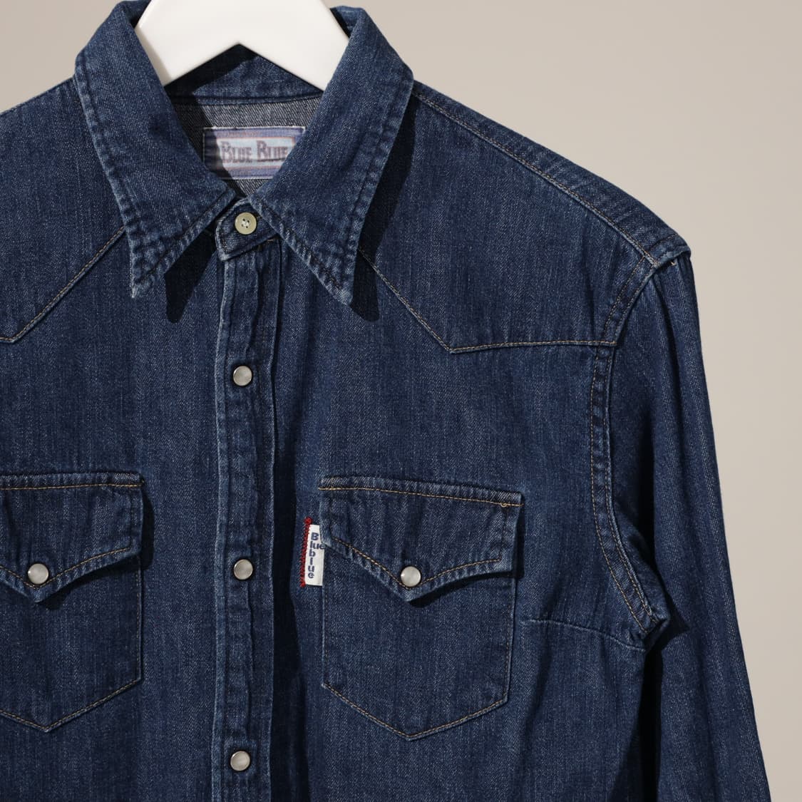 블루블루 인디고 웨스턴 데님셔츠 상품이미지1