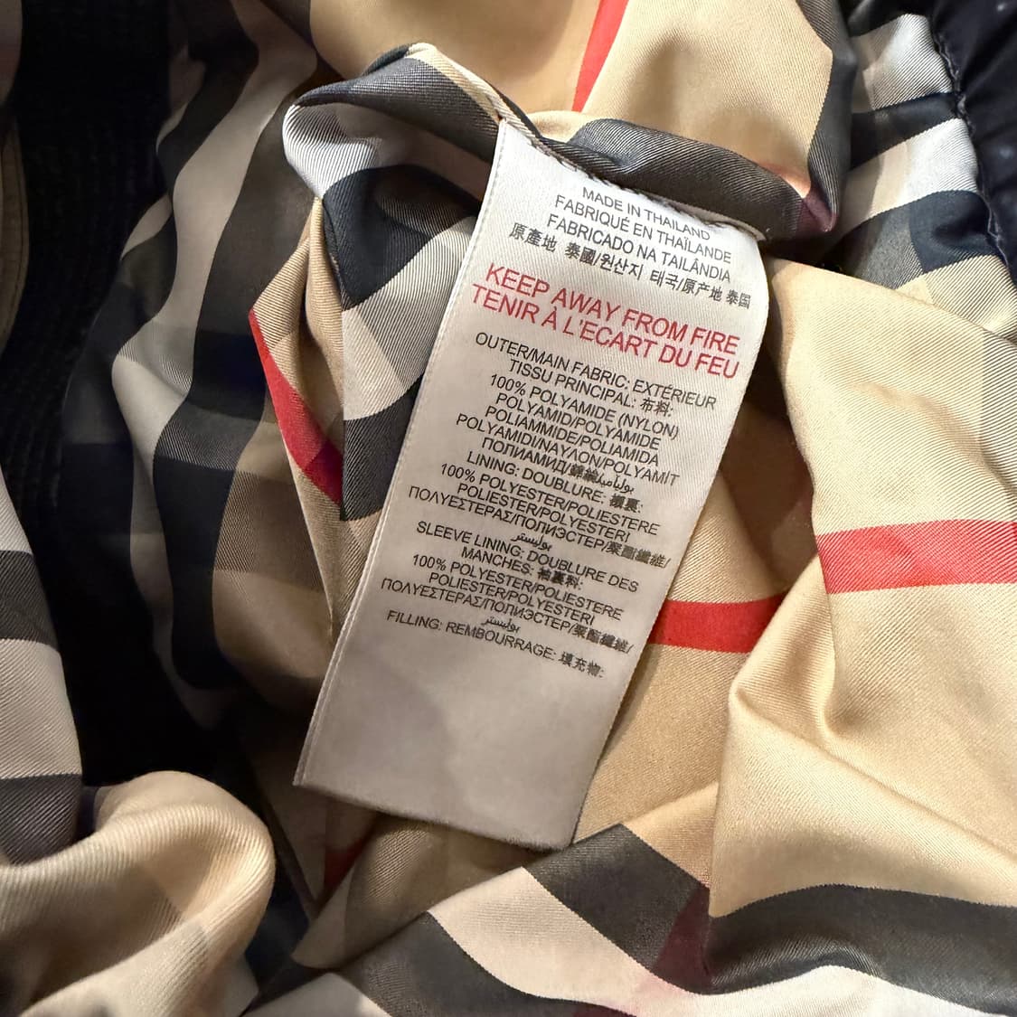 버버리 덕다운 키즈 패딩 (10Y) 상품이미지8