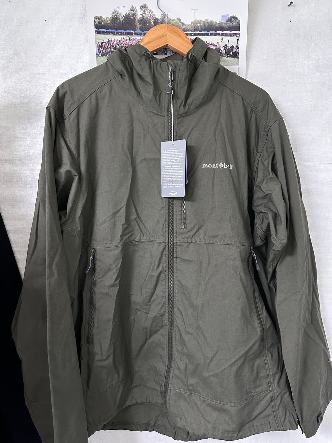 [XL] 몽벨 윈드쉘 자켓 올리브 상품이미지2