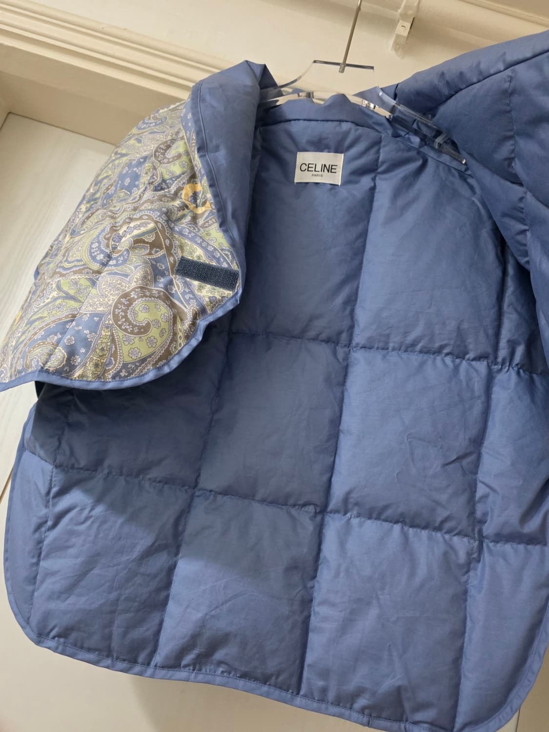 거의새거) 정품 셀린느 페이즐리 여성 퀼팅 경량 다운 조끼 상품이미지5
