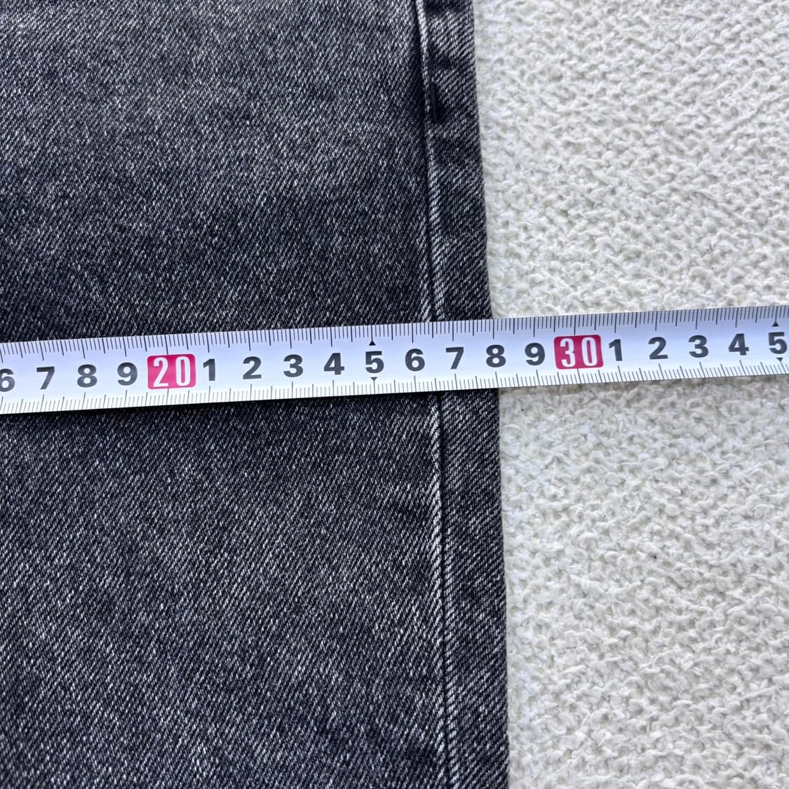 US(s) 가먼트레이블 블랙 데님 팬츠 0424E 상품이미지8