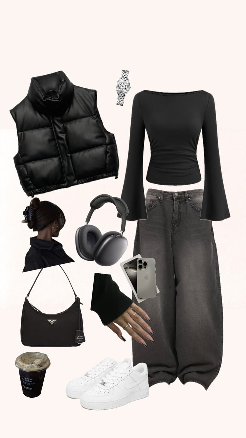 자라 레더 조끼 크롭 패딩🕶️ 상품이미지1