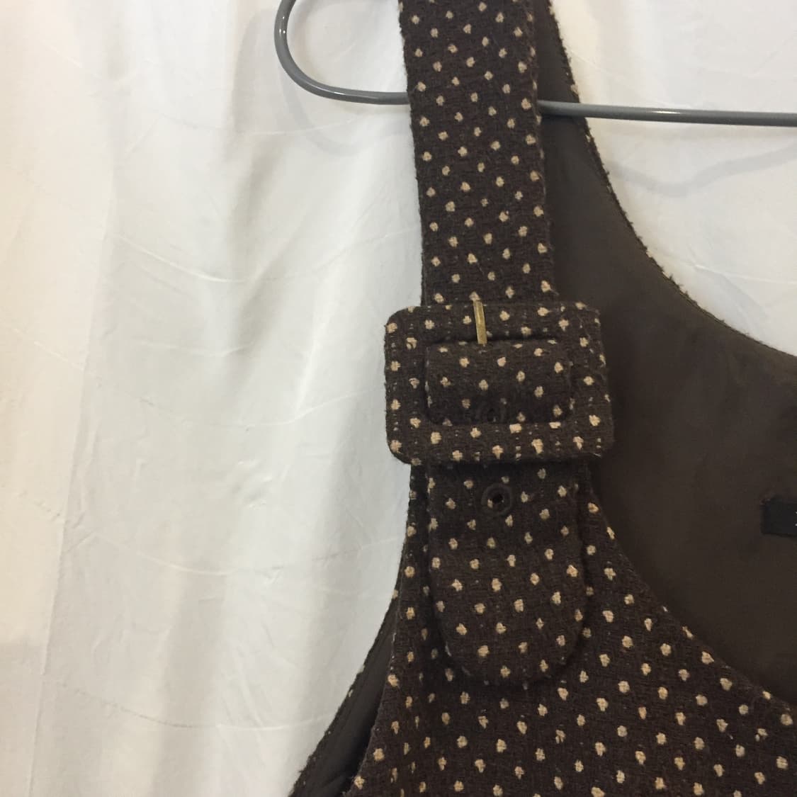 Ingni 잉그니 라떼갸루 하구미 브라운 도트 원피스 상품이미지3