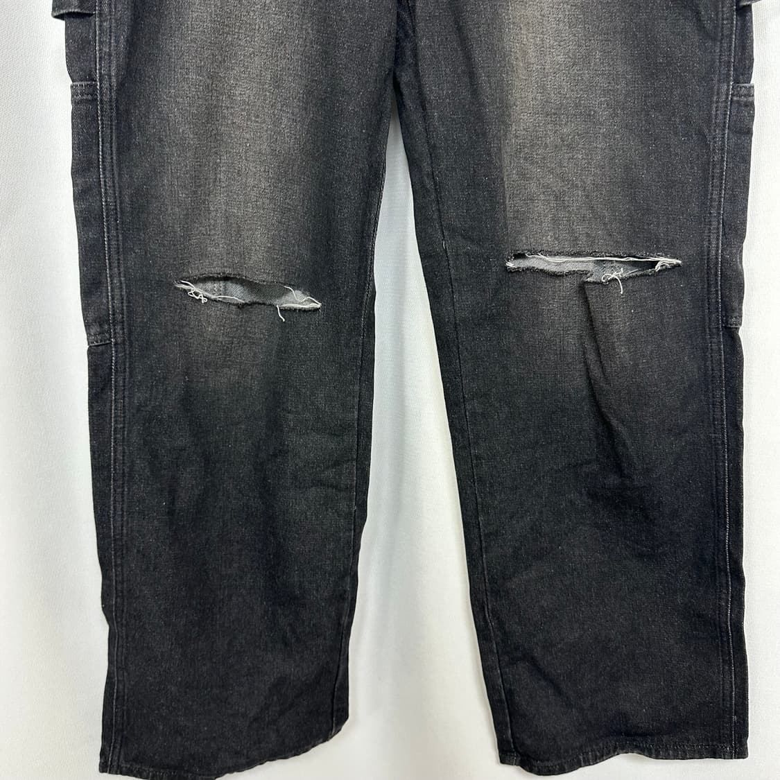   INDIO 남자 면100% 흑청 데님바지 팬츠 32 (L) 상품이미지4