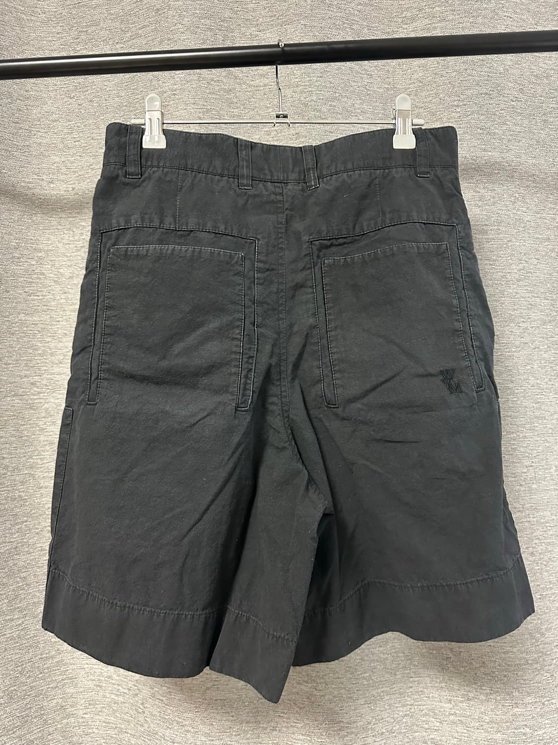 우영미 하프 플리츠 팬츠 블랙 (44/28) 상품이미지2