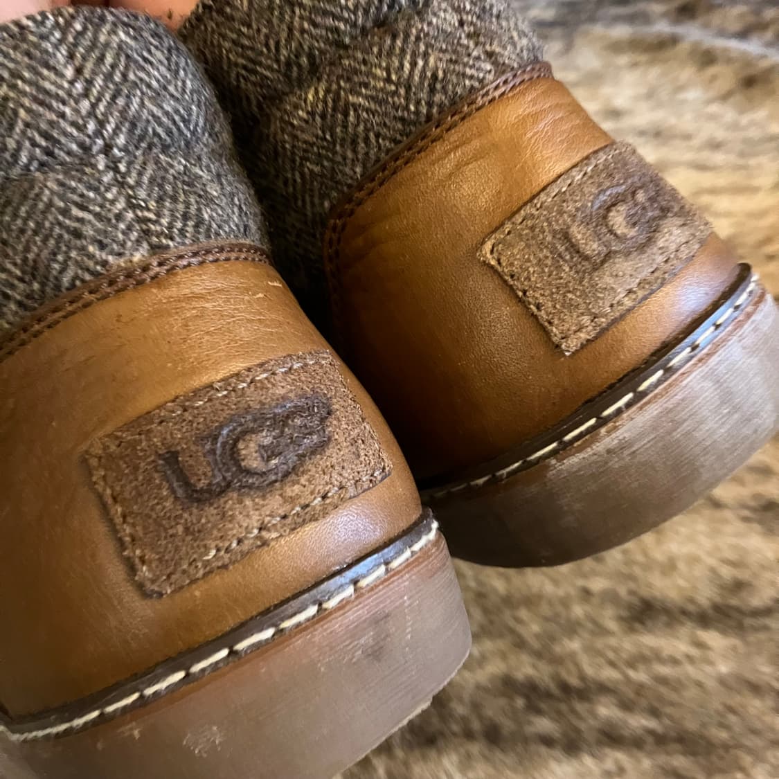 UGG 헤링본 트위드 처카부츠 US10 상품이미지5