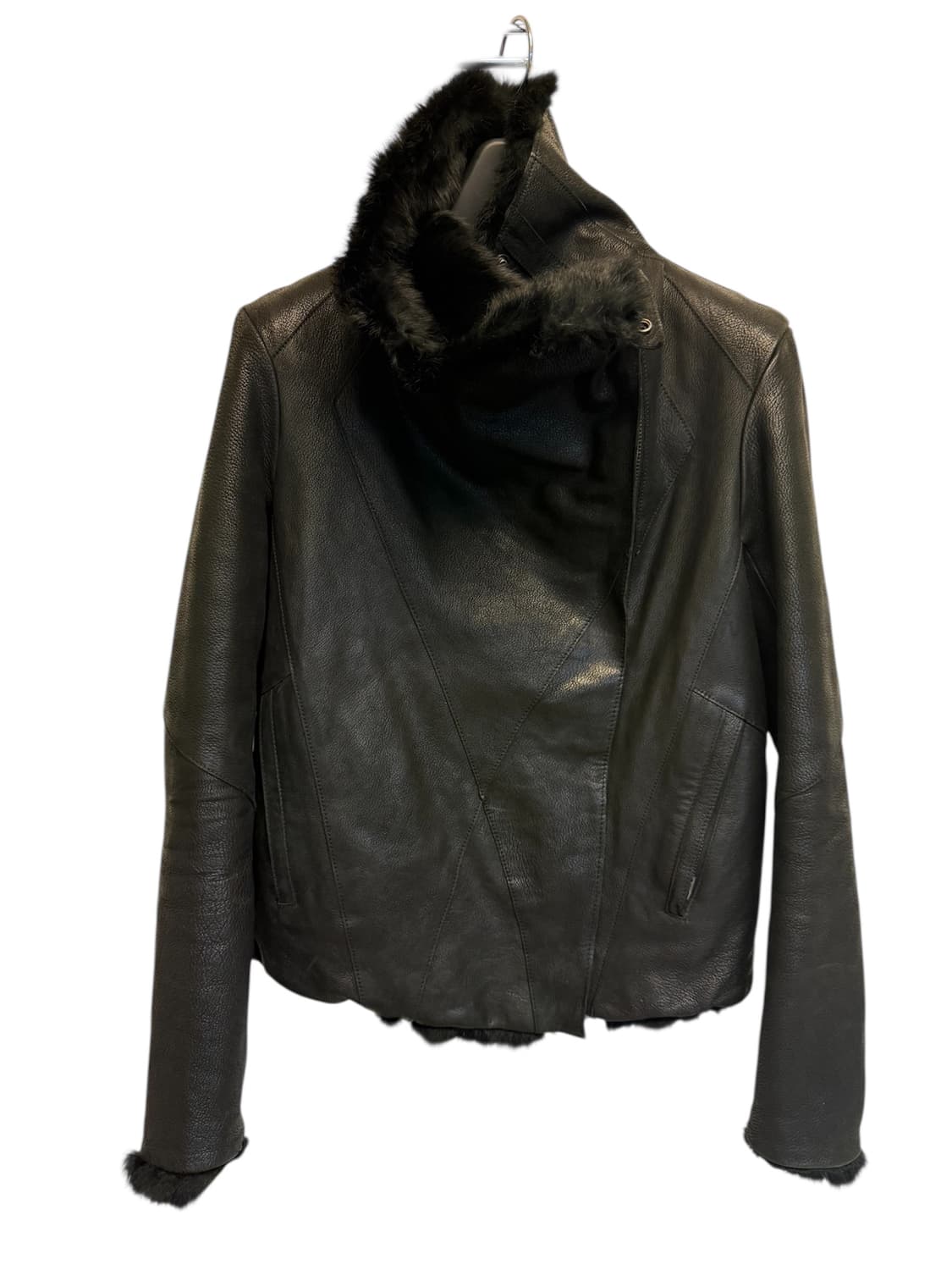 헬무트랭 리버시블 하이넥 레더 자켓 상품이미지2