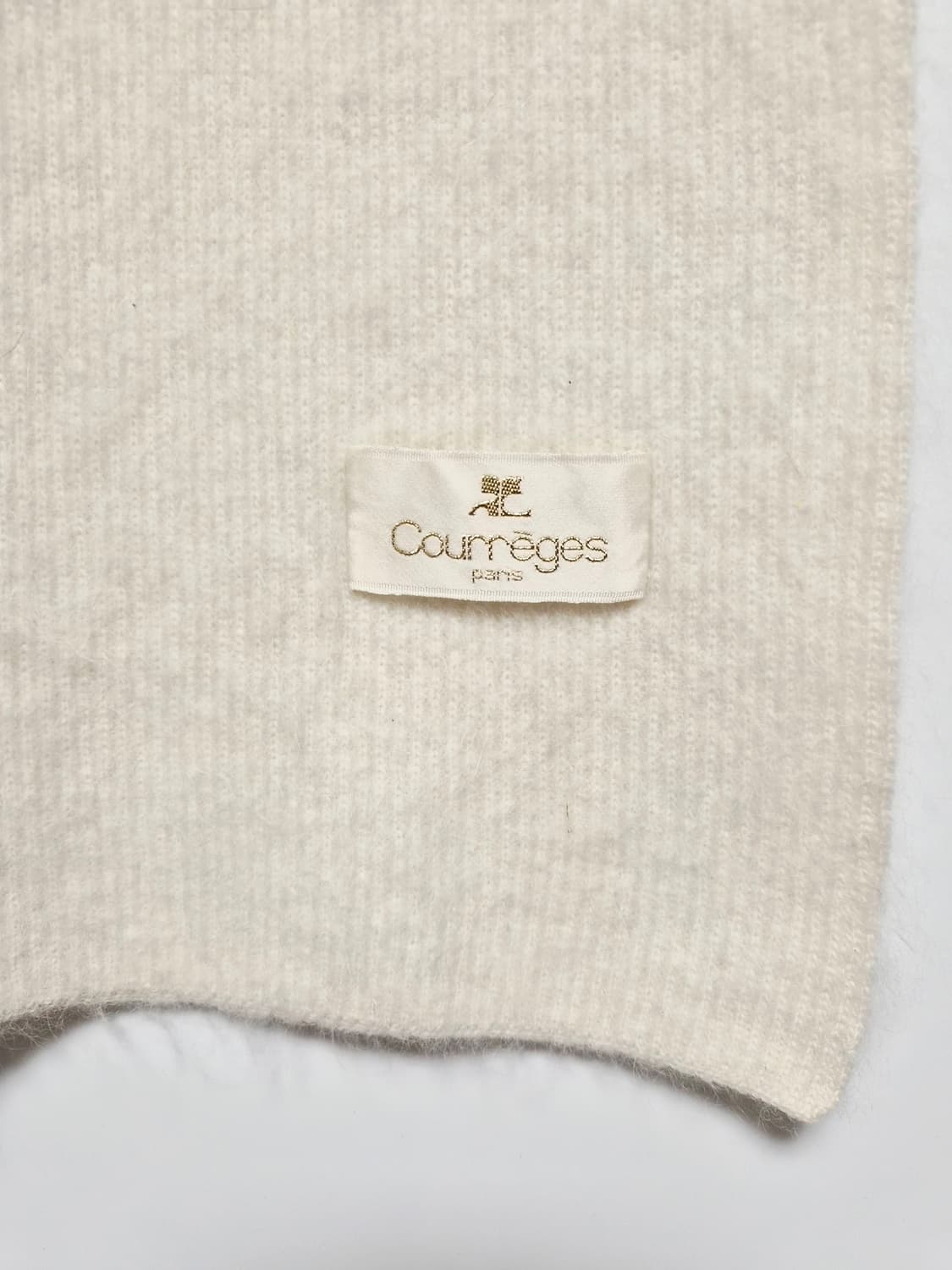 꾸레쥬 앙고라 아이보리 머플러 목도리 상품이미지7