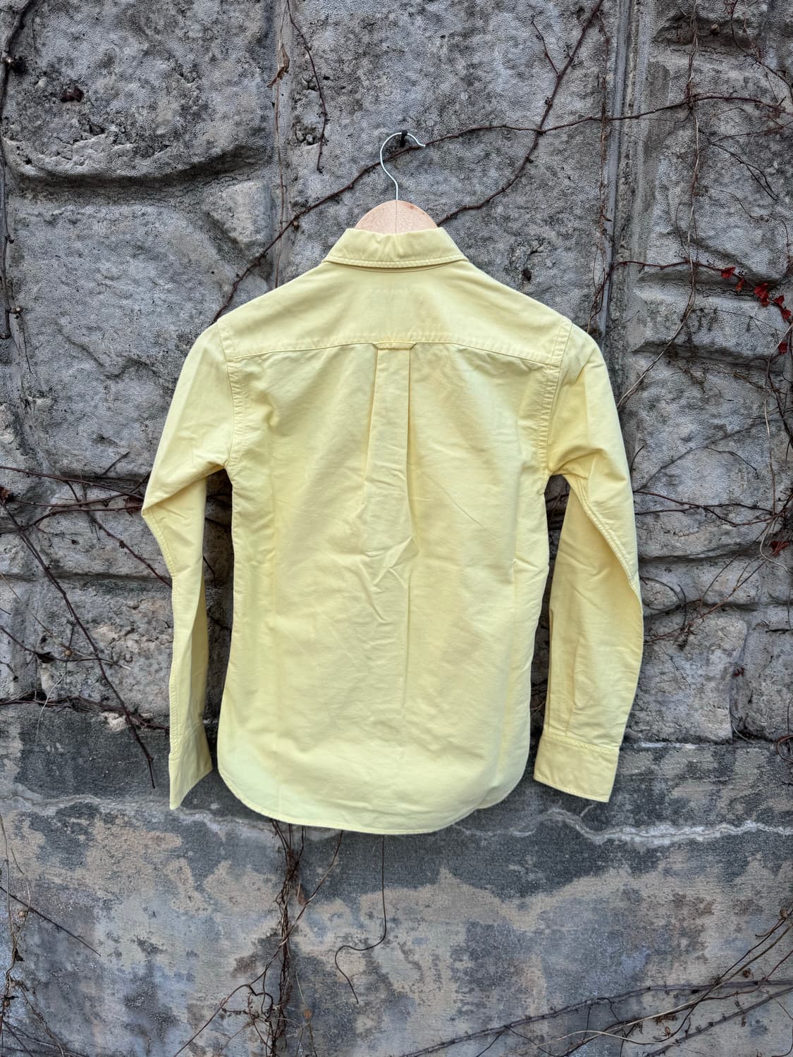 폴로 랄프로렌 빈티지 빅 포니 자수 로고 옥스포드 셔츠 옐로우 여성 상품이미지2