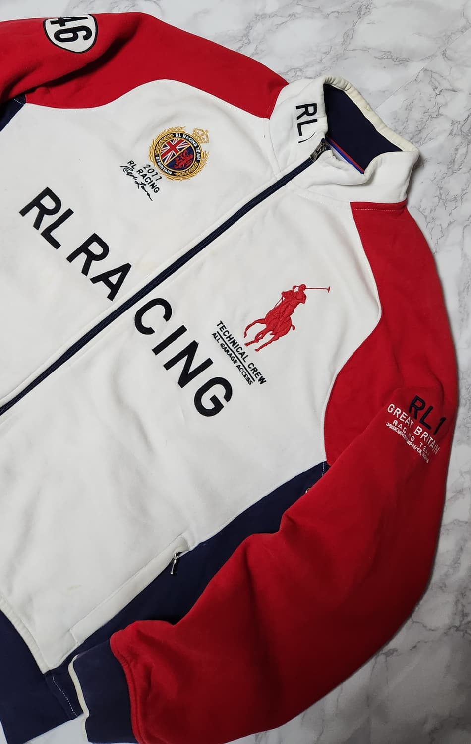 XL 폴로 랄프로렌 빅포니  RL1 레이싱 코튼 집업 자켓 상품이미지6