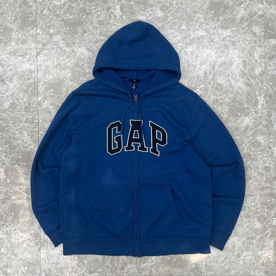 Gap 갭 빅로고 폭닥 스웻 후드집업 희귀져지(XL) 상품이미지2