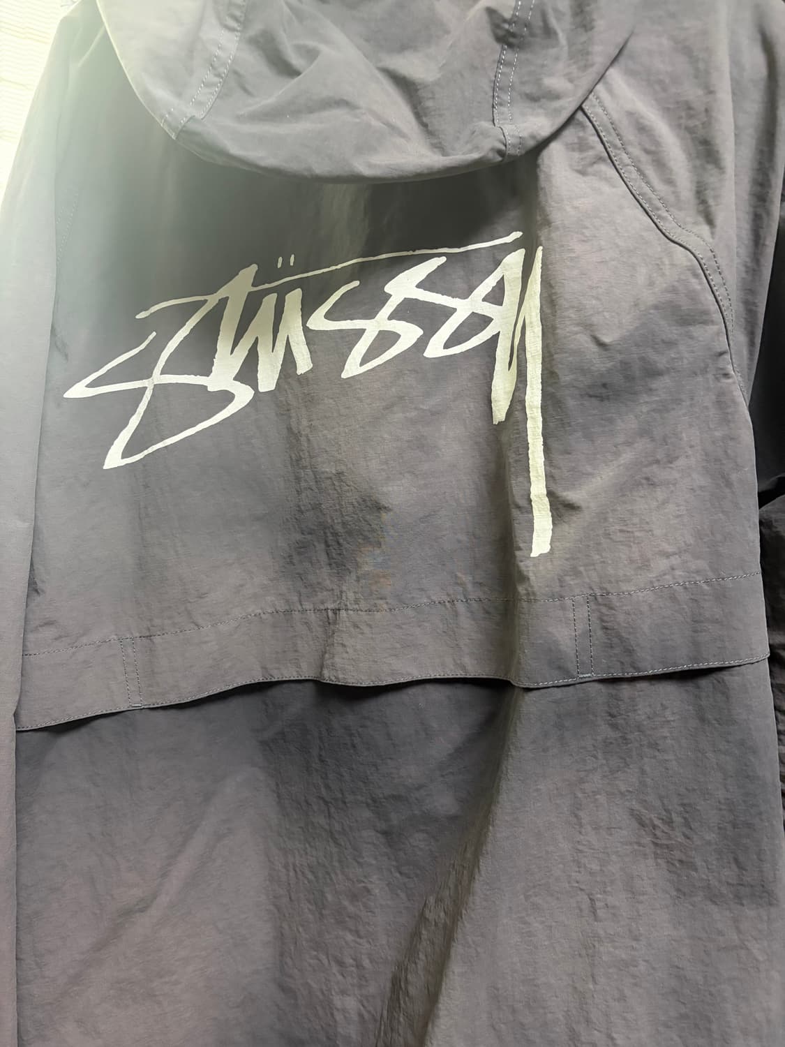 스투시 웨이브 다이 비치 쉘 자켓 블랙 xl 상품이미지5