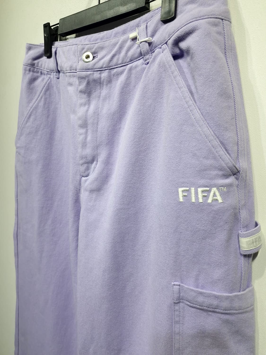 (새상품)피파 FIFA 1904 가먼트다잉 카고팬츠 퍼플_L 상품이미지4