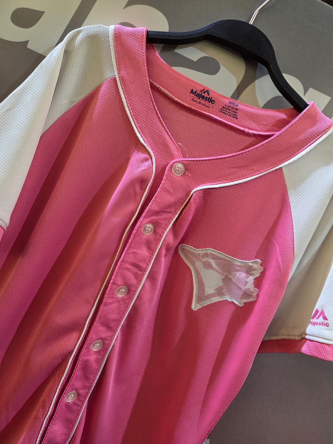 Majestic 마제스틱 핑크 베이스볼져지 상품이미지1