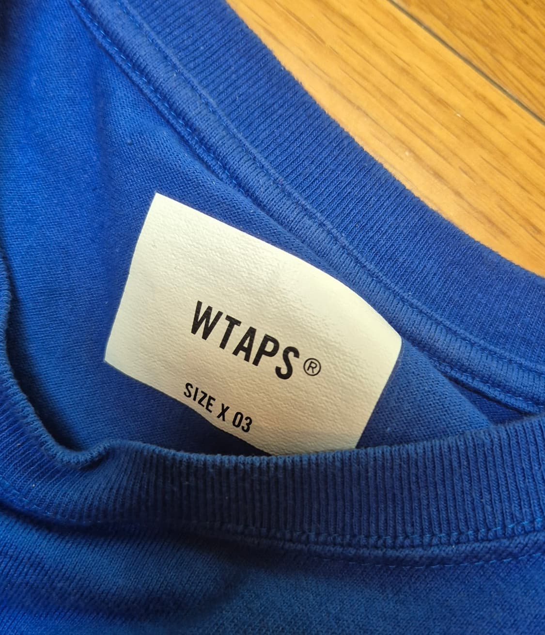 WTAPS의 파란색 긴팔 티셔츠 상품이미지5