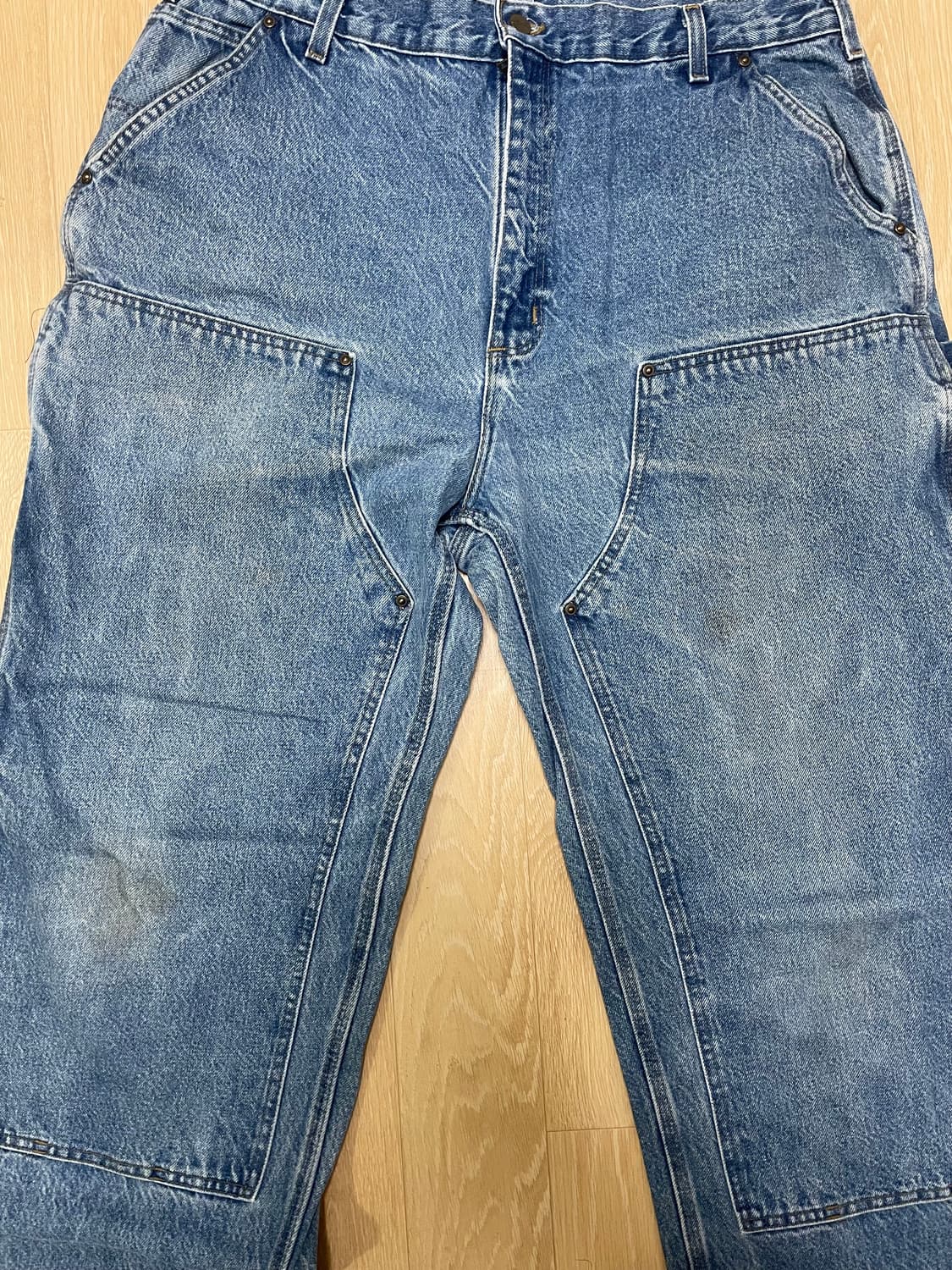 칼하트 데님 더블니 40x34 워싱굿 실측확인부탁 상품이미지2