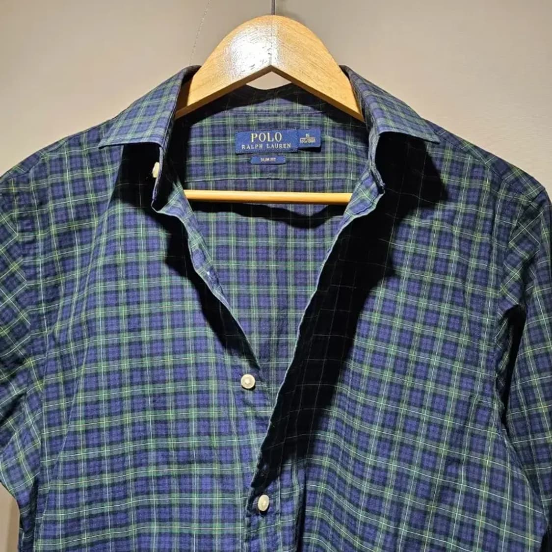 폴로 랄프로렌 남성 슬림핏 체크 셔츠 90 상품이미지2